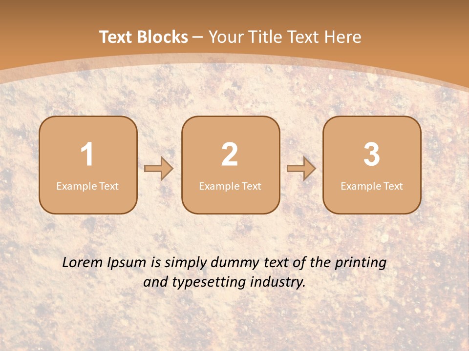 Rough Orange Rusted PowerPoint Template