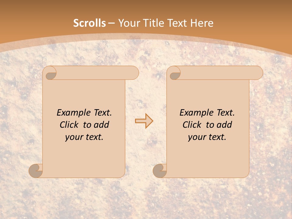 Rough Orange Rusted PowerPoint Template