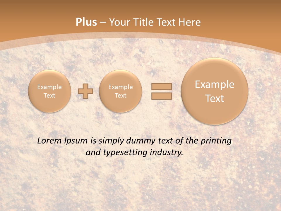 Rough Orange Rusted PowerPoint Template