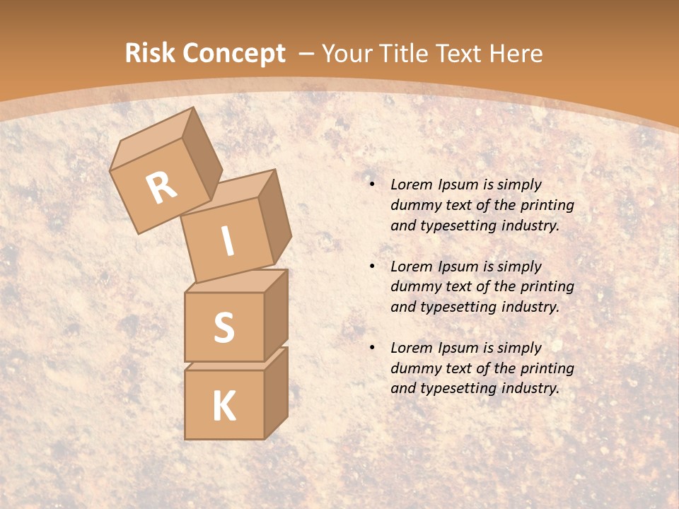 Rough Orange Rusted PowerPoint Template