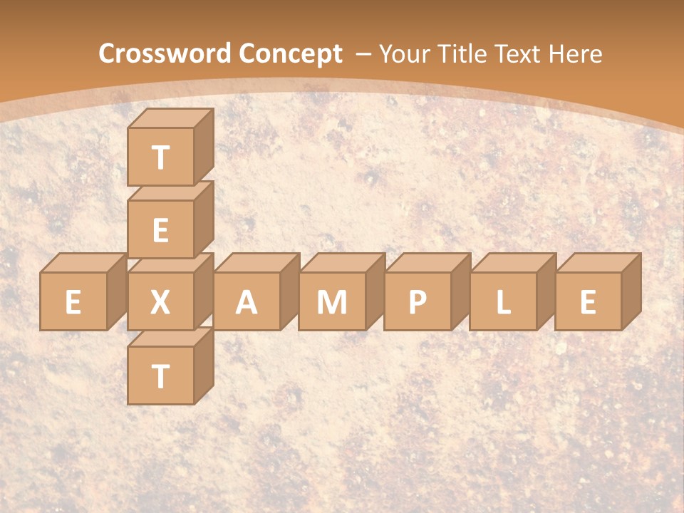 Rough Orange Rusted PowerPoint Template