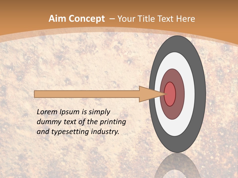 Rough Orange Rusted PowerPoint Template