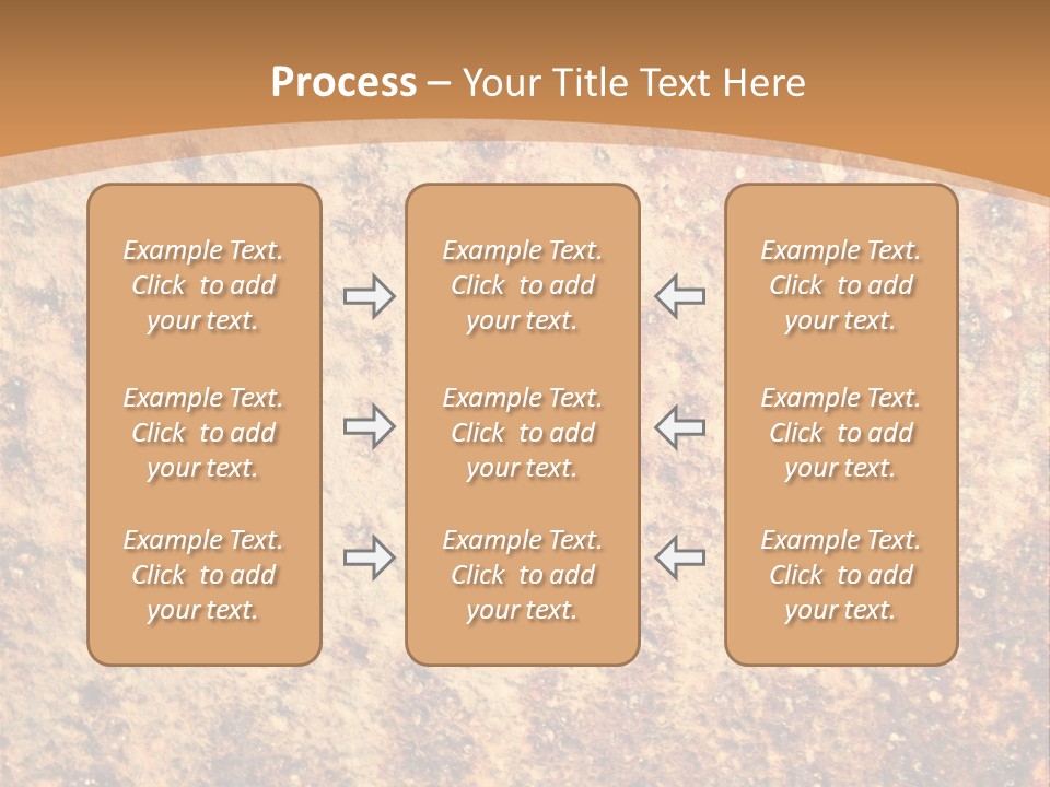 Rough Orange Rusted PowerPoint Template