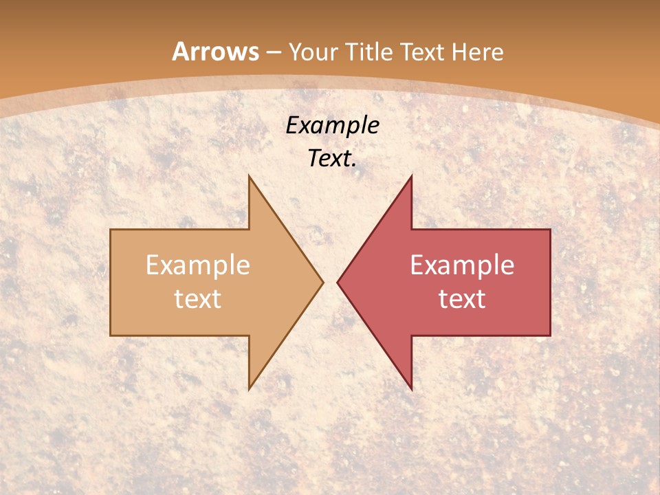 Rough Orange Rusted PowerPoint Template