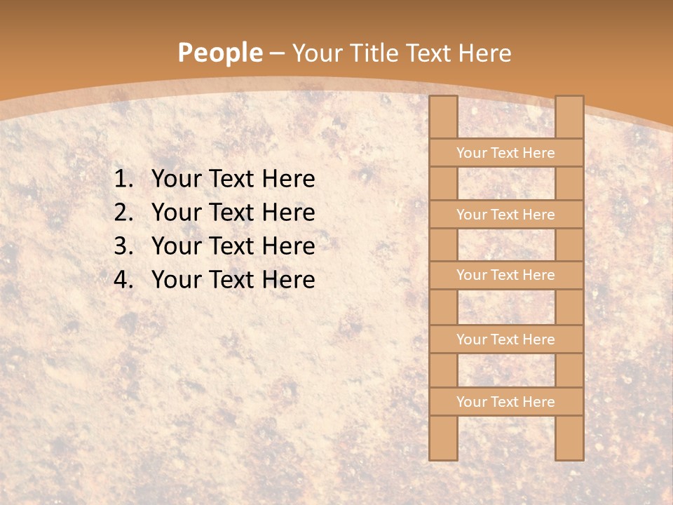 Rough Orange Rusted PowerPoint Template