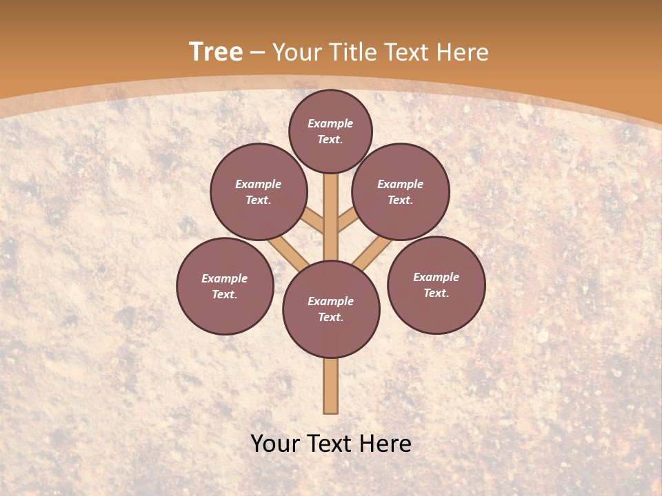 Rough Orange Rusted PowerPoint Template