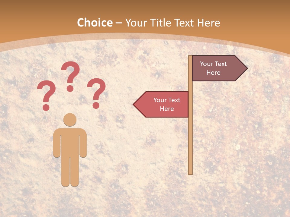 Rough Orange Rusted PowerPoint Template