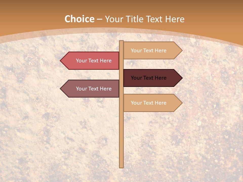 Rough Orange Rusted PowerPoint Template