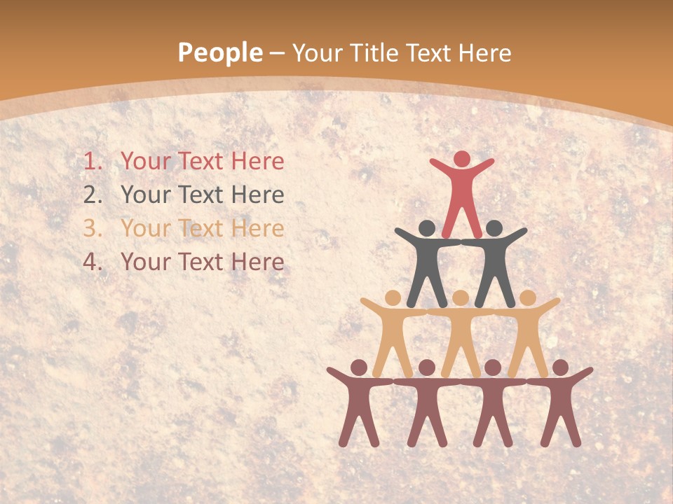 Rough Orange Rusted PowerPoint Template