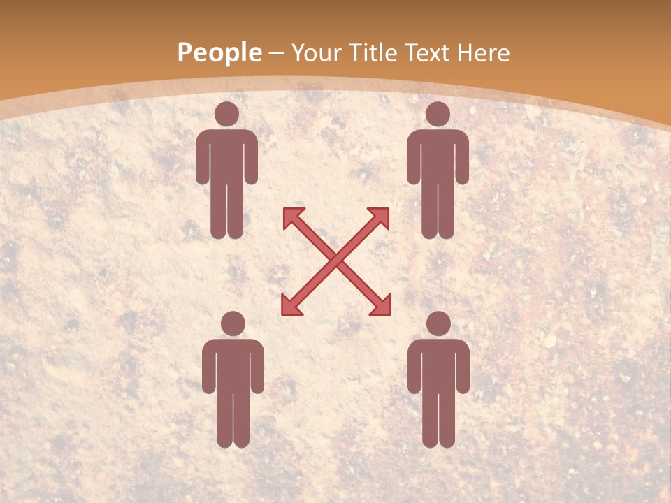 Rough Orange Rusted PowerPoint Template
