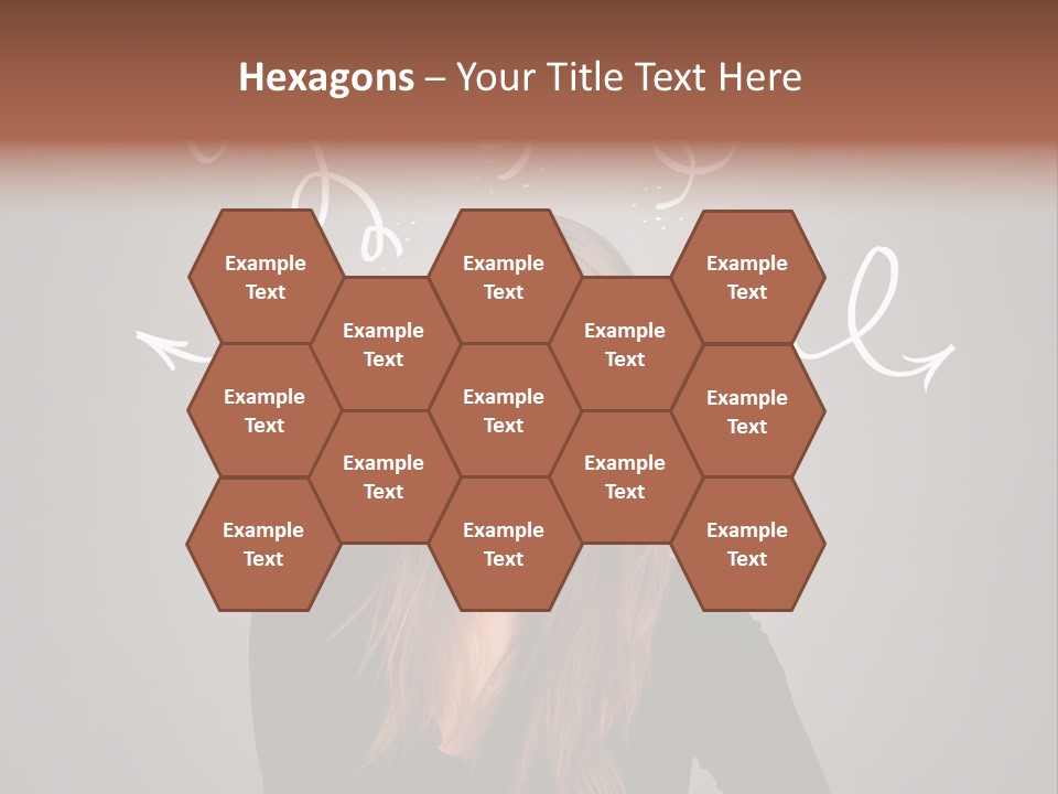 Thinking Female Draw PowerPoint Template