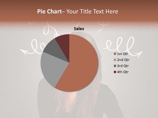 Thinking Female Draw PowerPoint Template