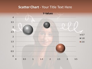 Thinking Female Draw PowerPoint Template