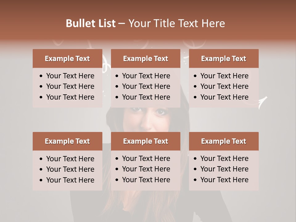 Thinking Female Draw PowerPoint Template