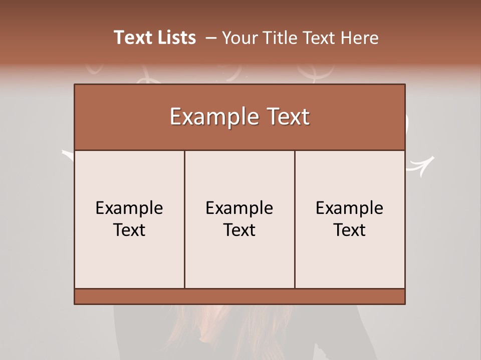 Thinking Female Draw PowerPoint Template