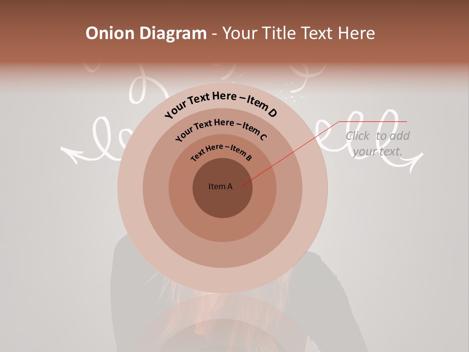 Thinking Female Draw PowerPoint Template