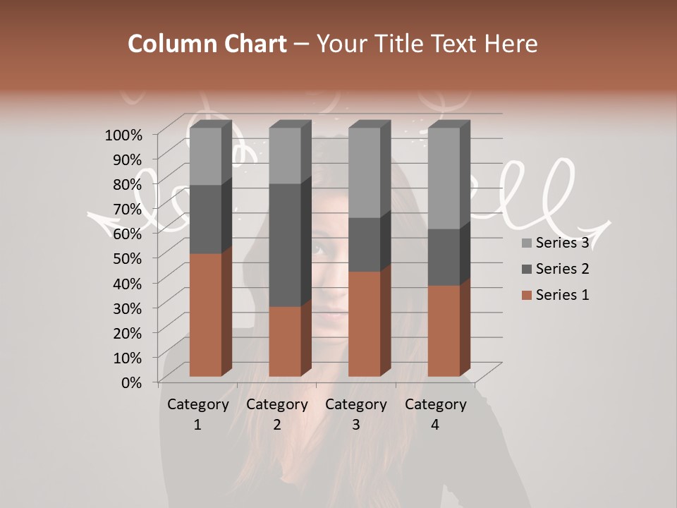 Thinking Female Draw PowerPoint Template