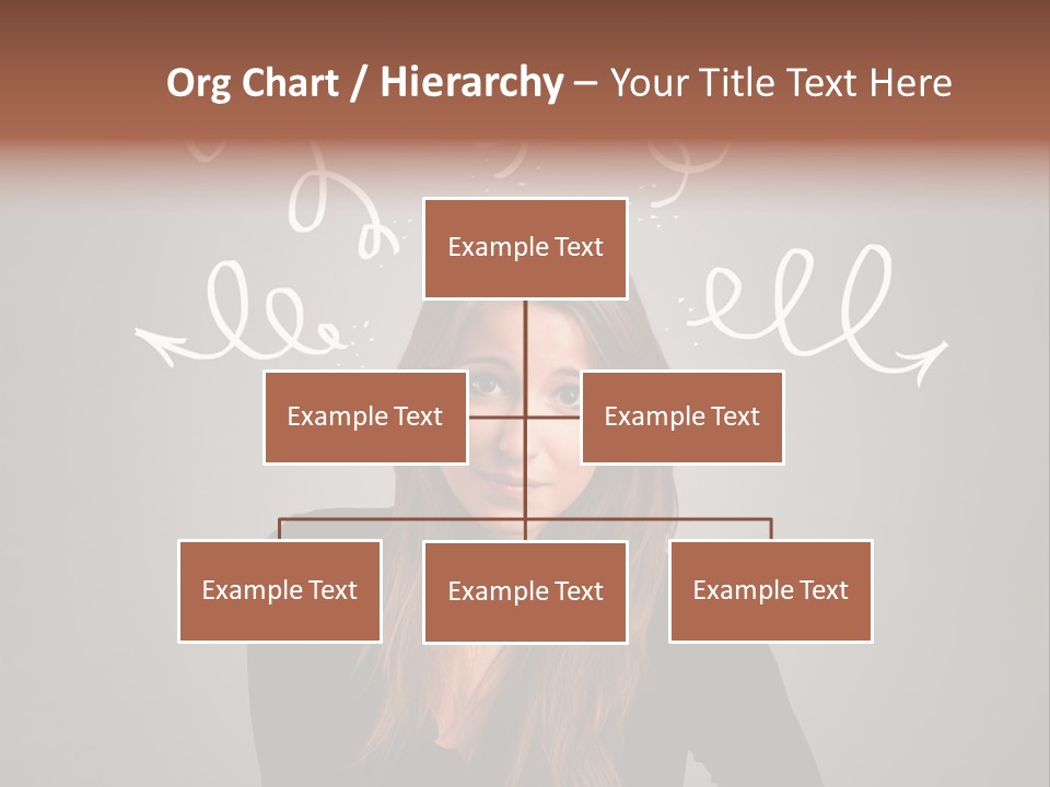 Thinking Female Draw PowerPoint Template