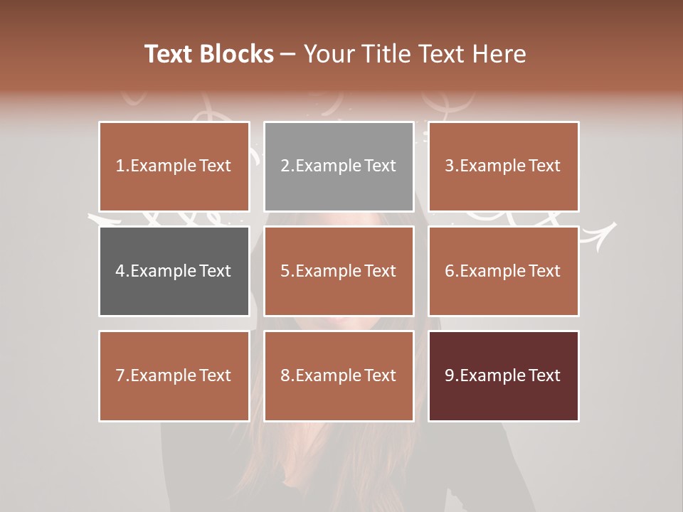Thinking Female Draw PowerPoint Template