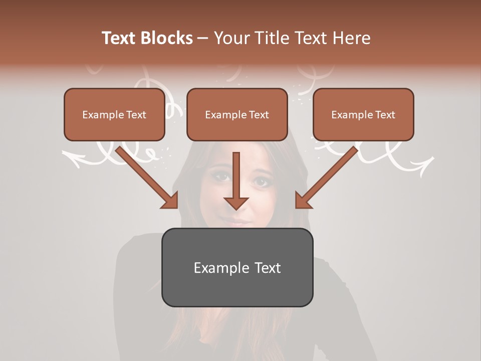 Thinking Female Draw PowerPoint Template