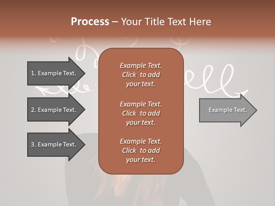 Thinking Female Draw PowerPoint Template