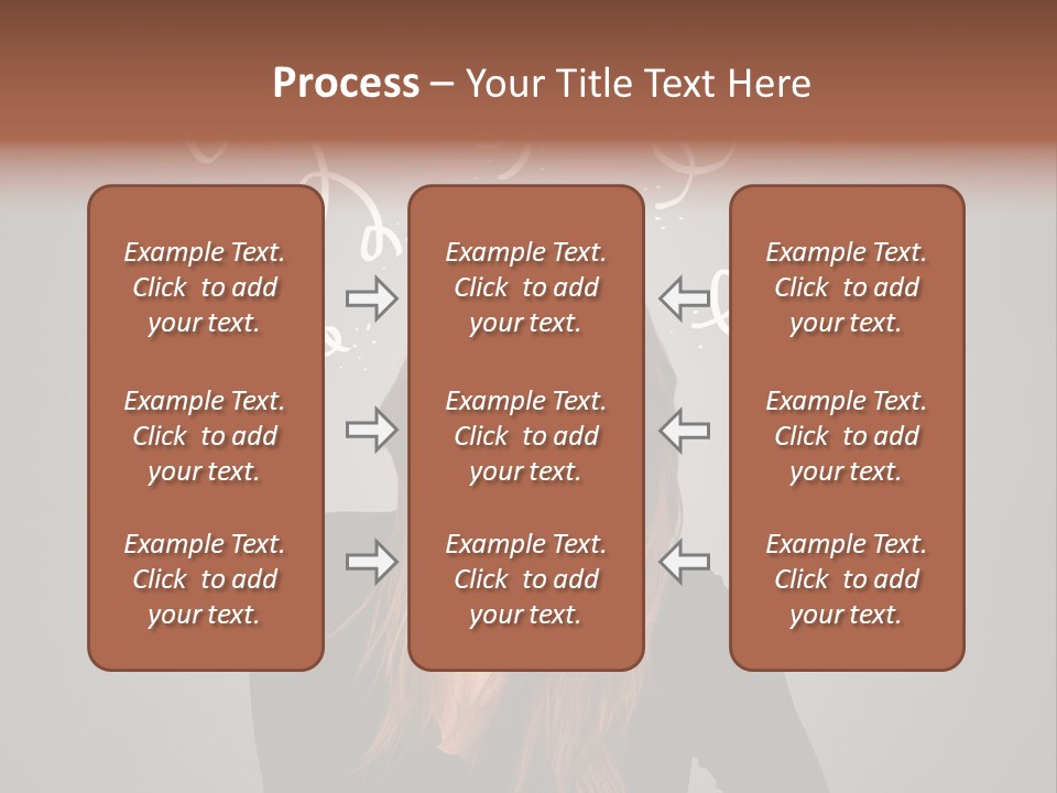 Thinking Female Draw PowerPoint Template