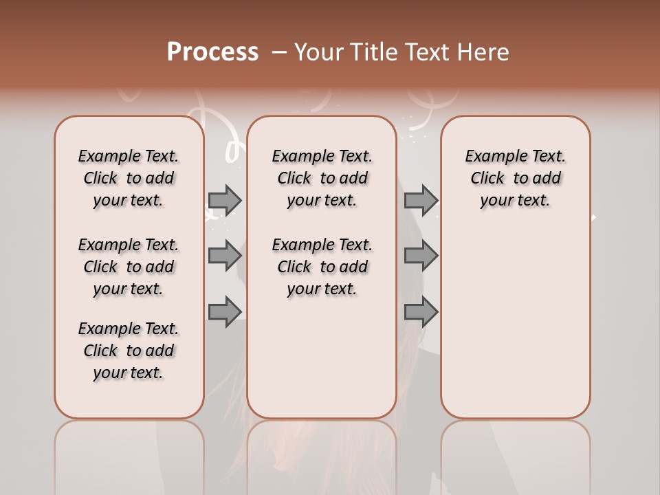Thinking Female Draw PowerPoint Template