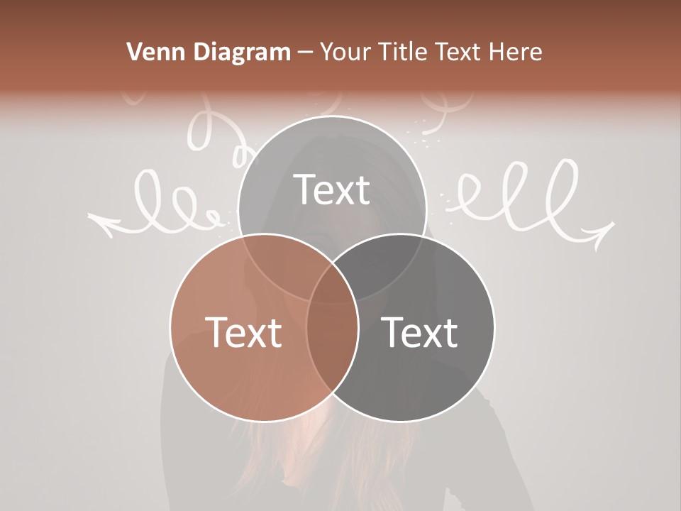 Thinking Female Draw PowerPoint Template