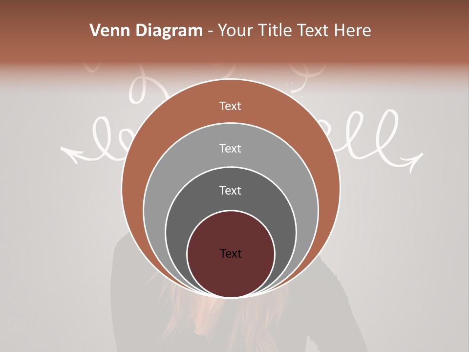 Thinking Female Draw PowerPoint Template