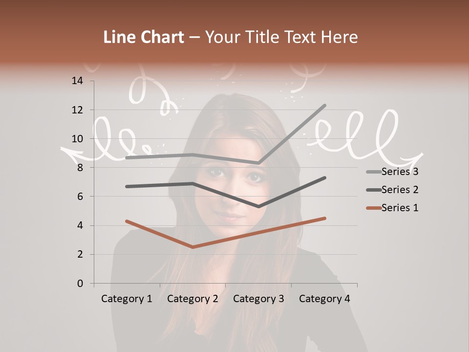Thinking Female Draw PowerPoint Template