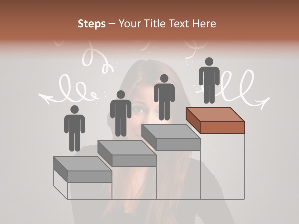 Thinking Female Draw PowerPoint Template