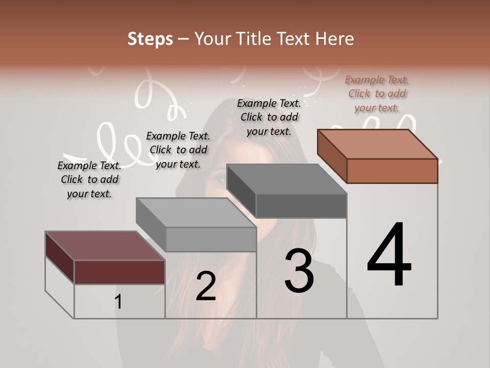 Thinking Female Draw PowerPoint Template