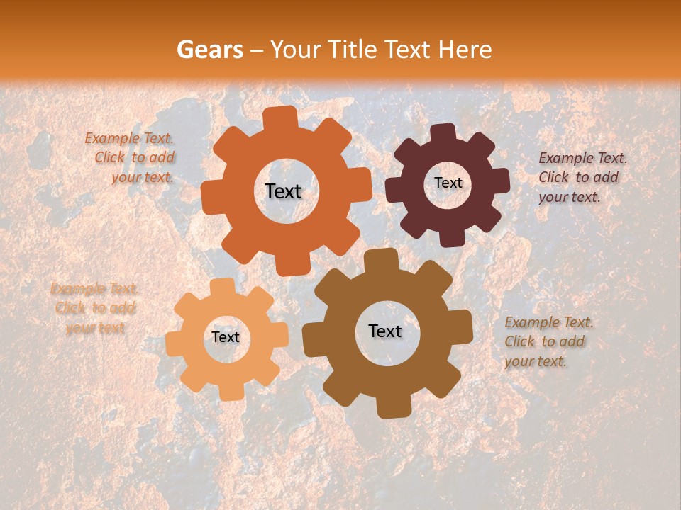 Texture Closeup Burnt PowerPoint Template