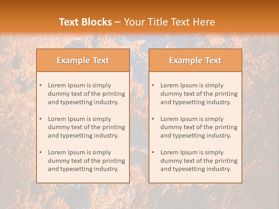 Texture Closeup Burnt PowerPoint Template