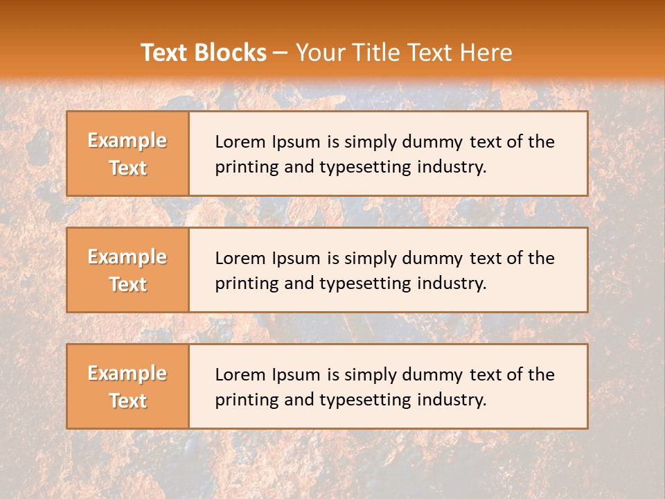 Texture Closeup Burnt PowerPoint Template
