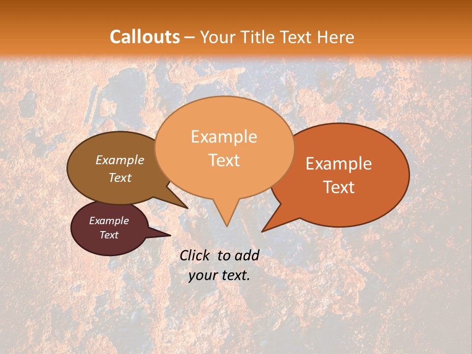 Texture Closeup Burnt PowerPoint Template