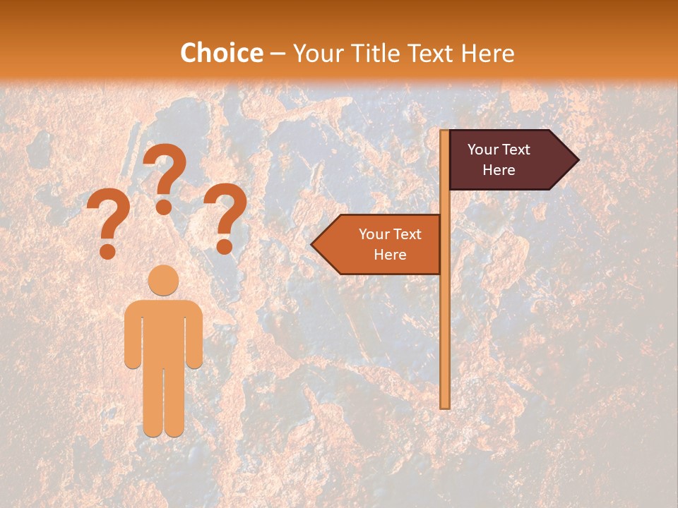 Texture Closeup Burnt PowerPoint Template