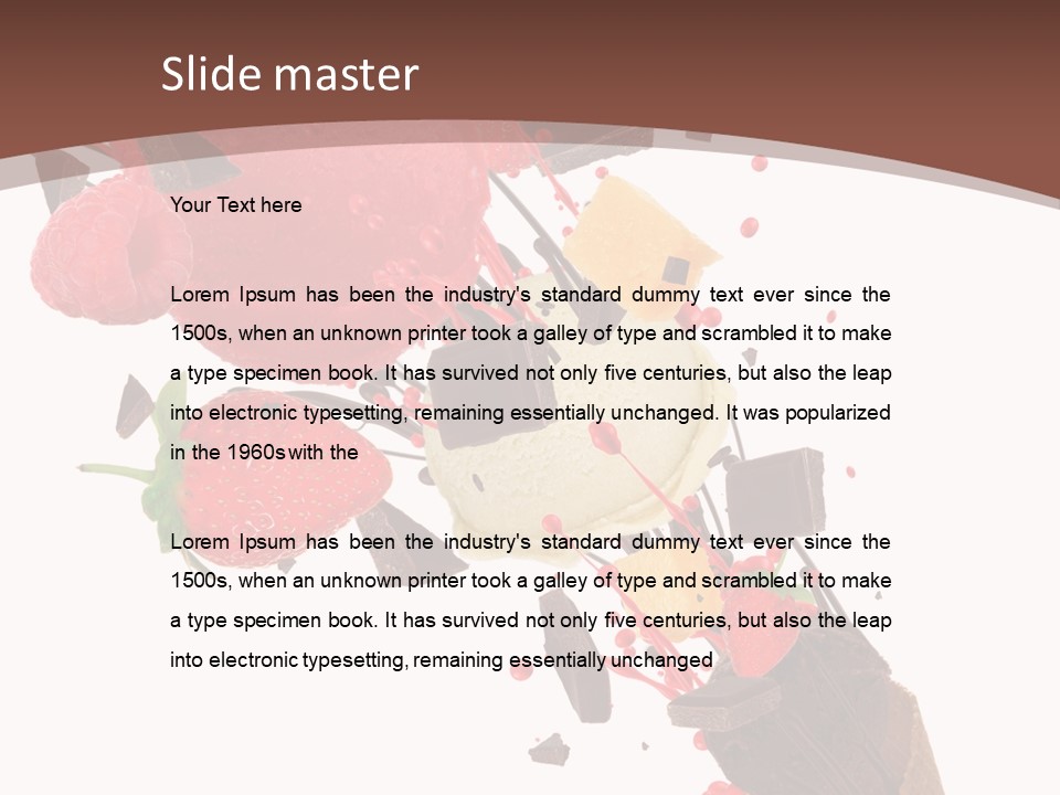 Kiwi Scoop Bowl PowerPoint Template