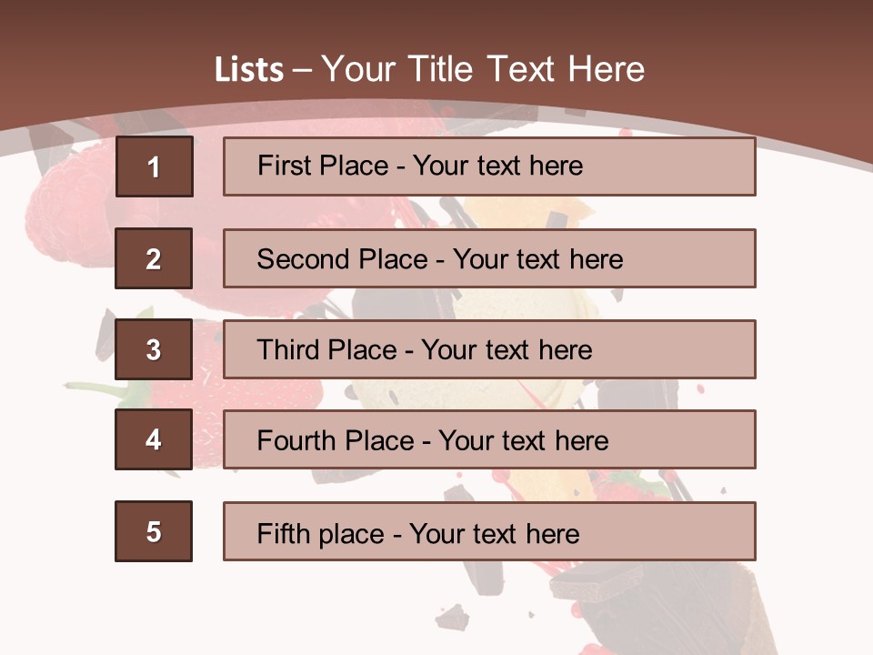Kiwi Scoop Bowl PowerPoint Template