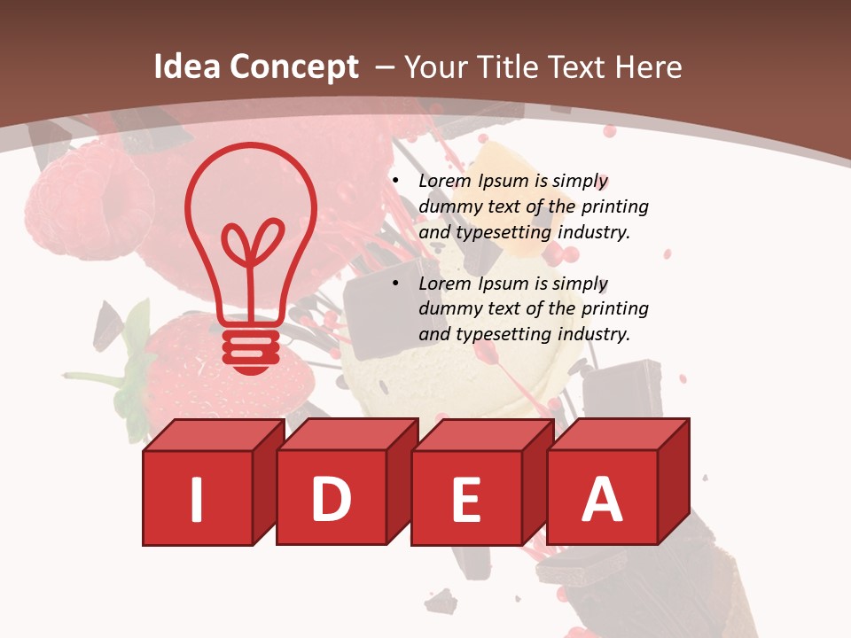 Kiwi Scoop Bowl PowerPoint Template