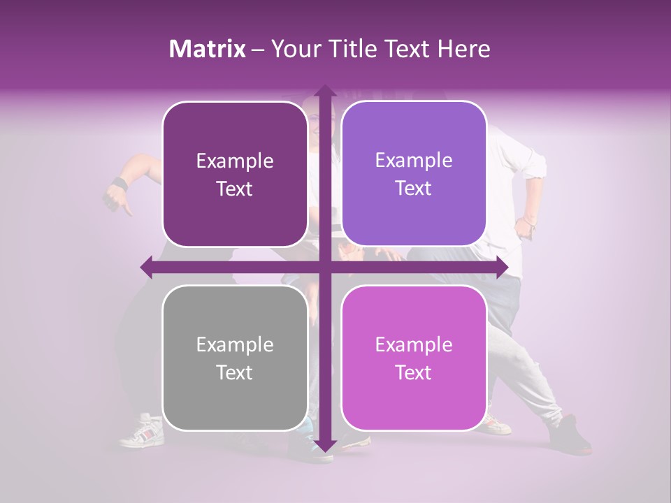 Trendy Gesture Female PowerPoint Template