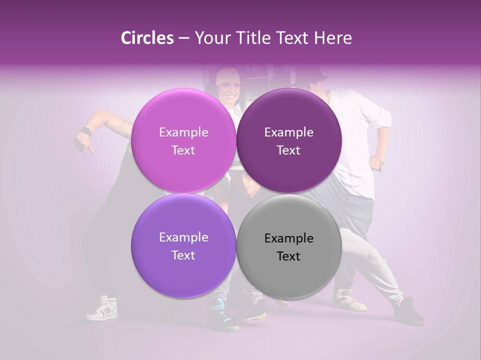 Trendy Gesture Female PowerPoint Template