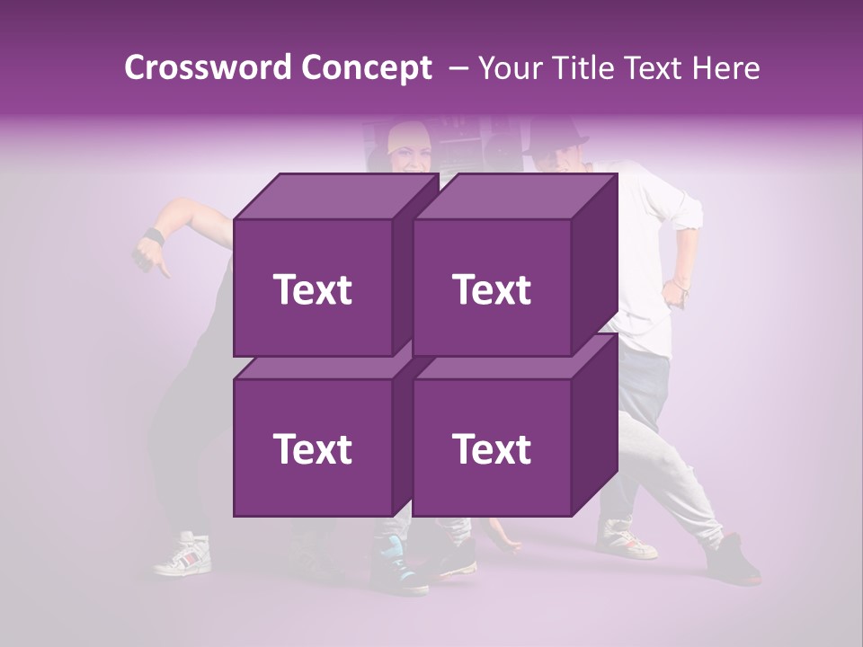 Trendy Gesture Female PowerPoint Template