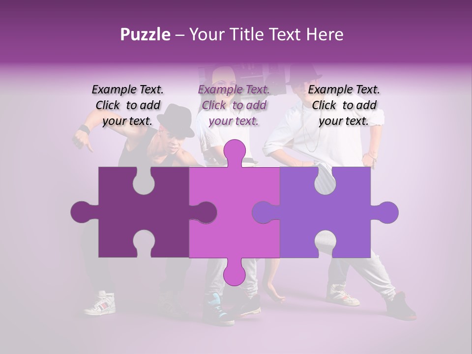 Trendy Gesture Female PowerPoint Template