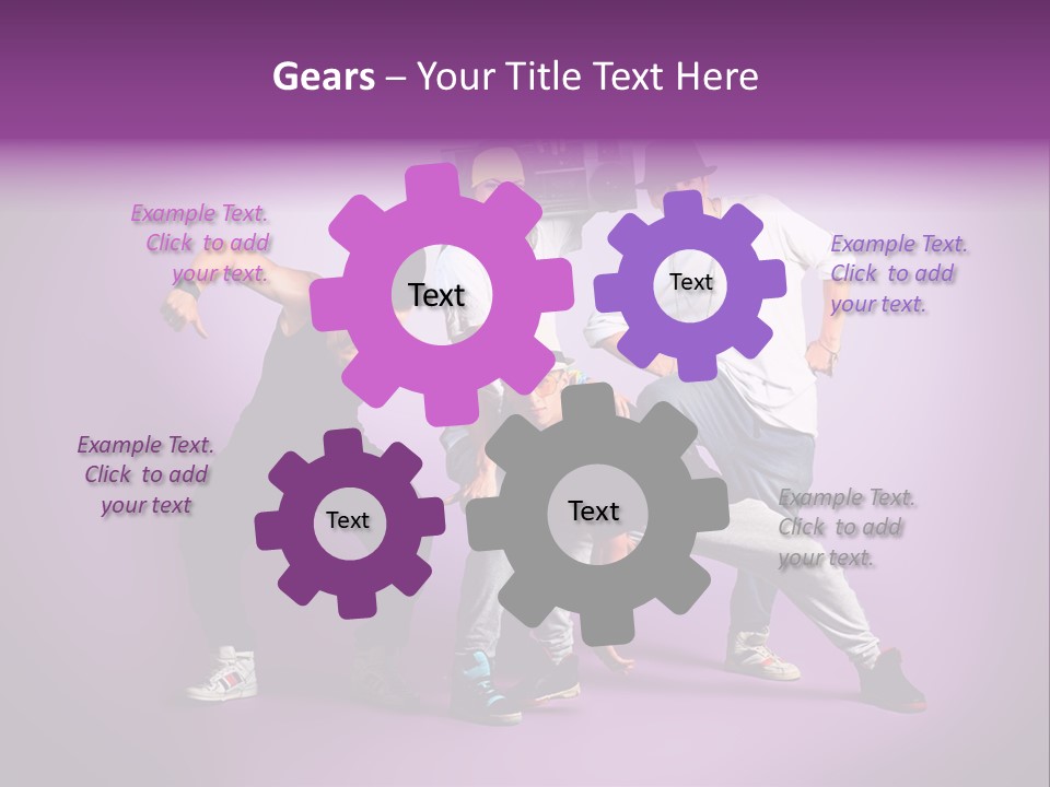 Trendy Gesture Female PowerPoint Template