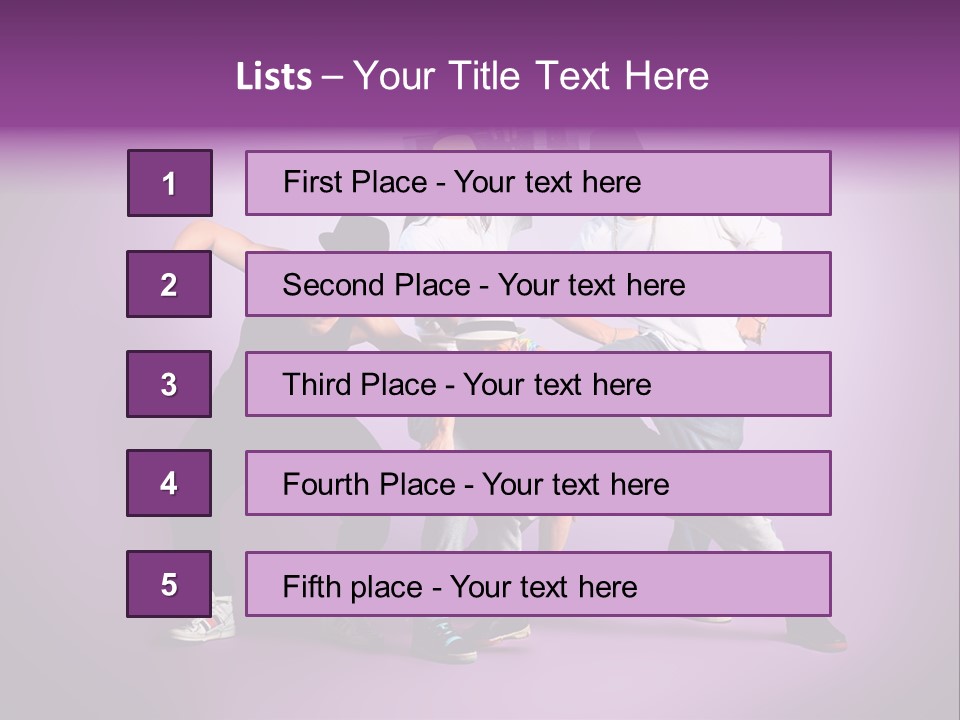 Trendy Gesture Female PowerPoint Template