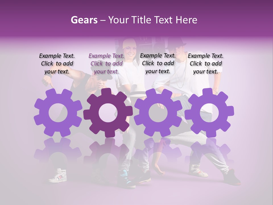 Trendy Gesture Female PowerPoint Template