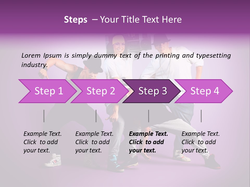 Trendy Gesture Female PowerPoint Template