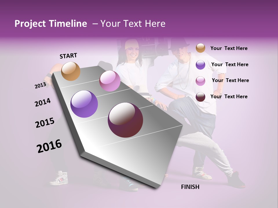 Trendy Gesture Female PowerPoint Template