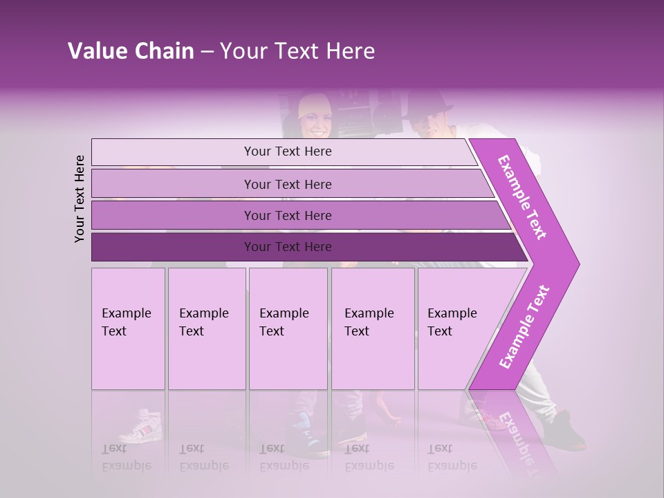 Trendy Gesture Female PowerPoint Template